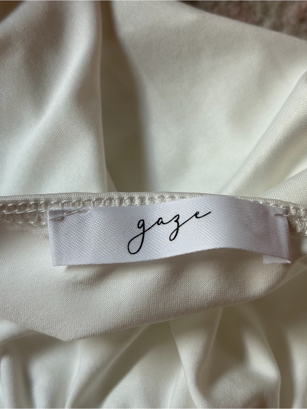 Cream/White Satin-Look Spaghetti Strap Camisole - Picture 4 of 5